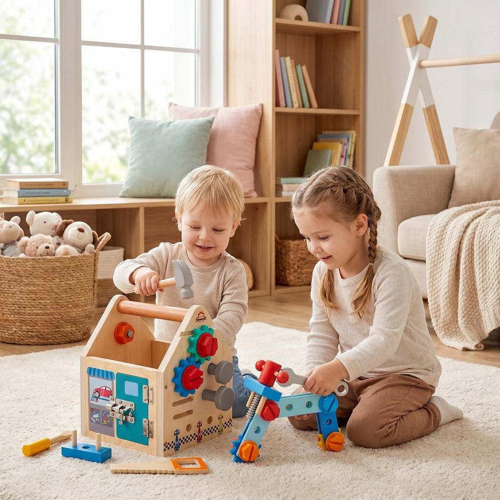 Maison d'Outils en Bois Montessori