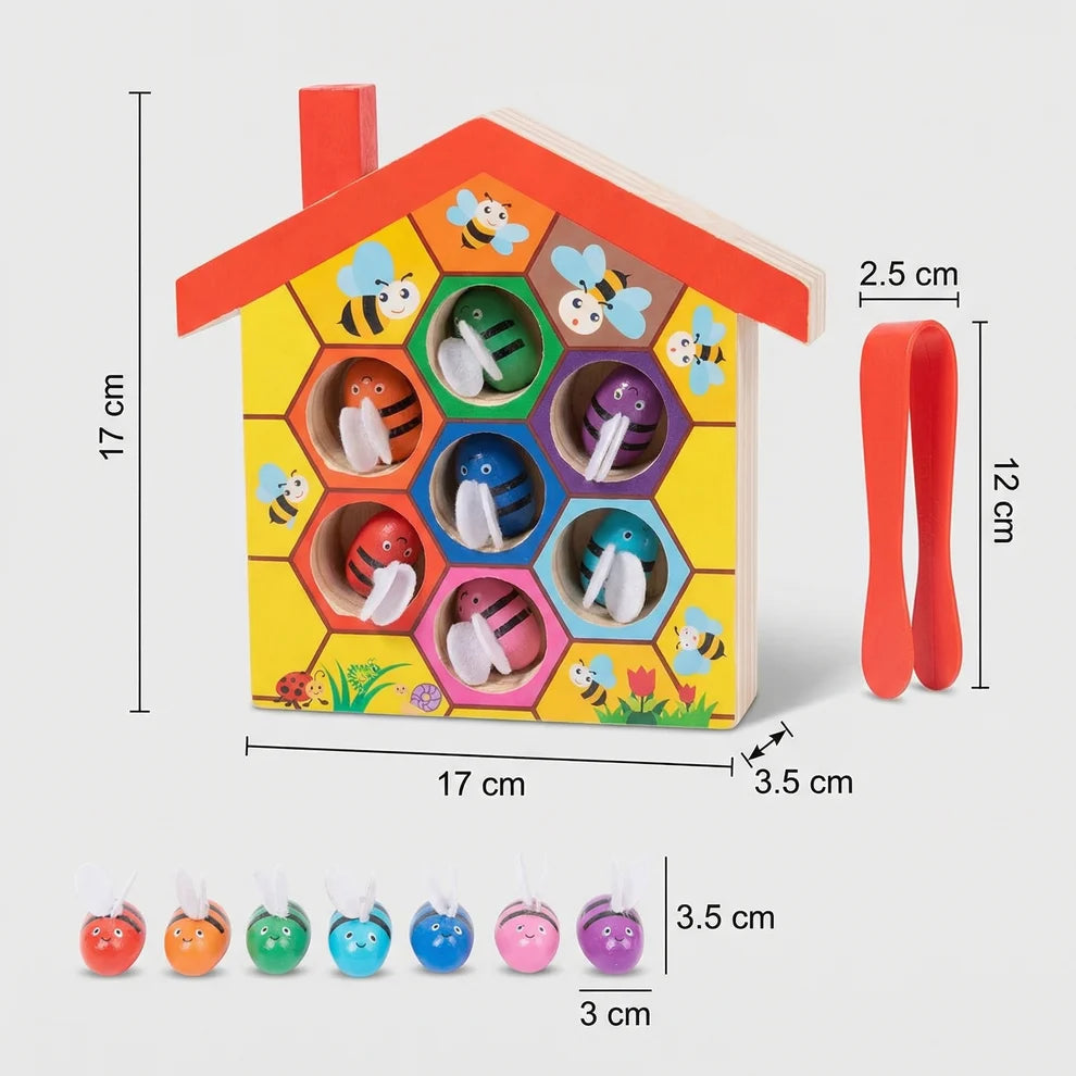 Jeu de Tri des Couleurs en Bois Montessori