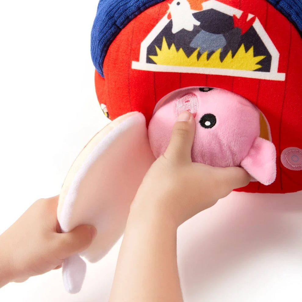 Ferme Souple en Peluche & 6 Animaux Montessori
