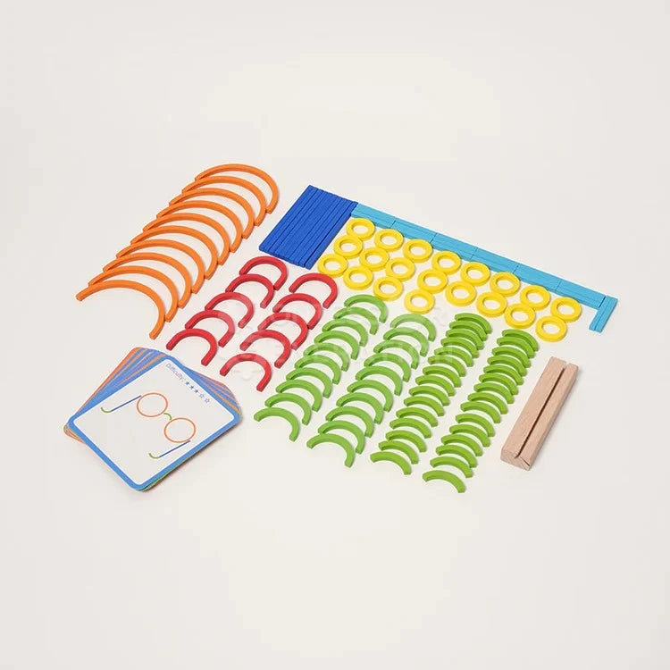 Jeu de Construction en Bois Montessori