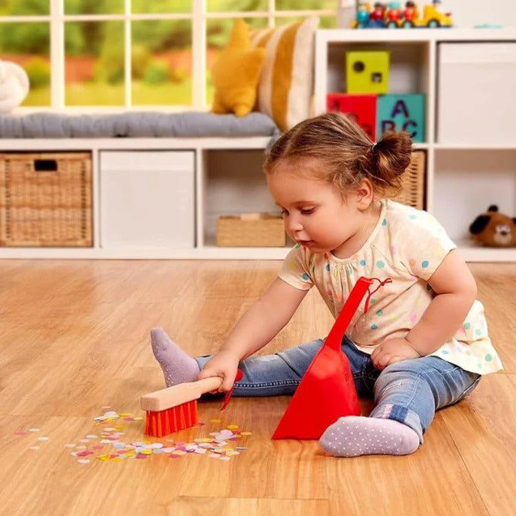 Kit de Nettoyage en Bois Montessori avec Support