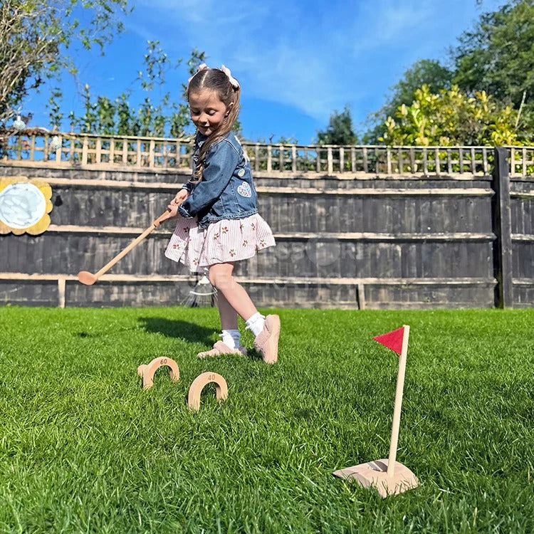 Set de Mini-Golf en Bois d'Intérieur Montessori