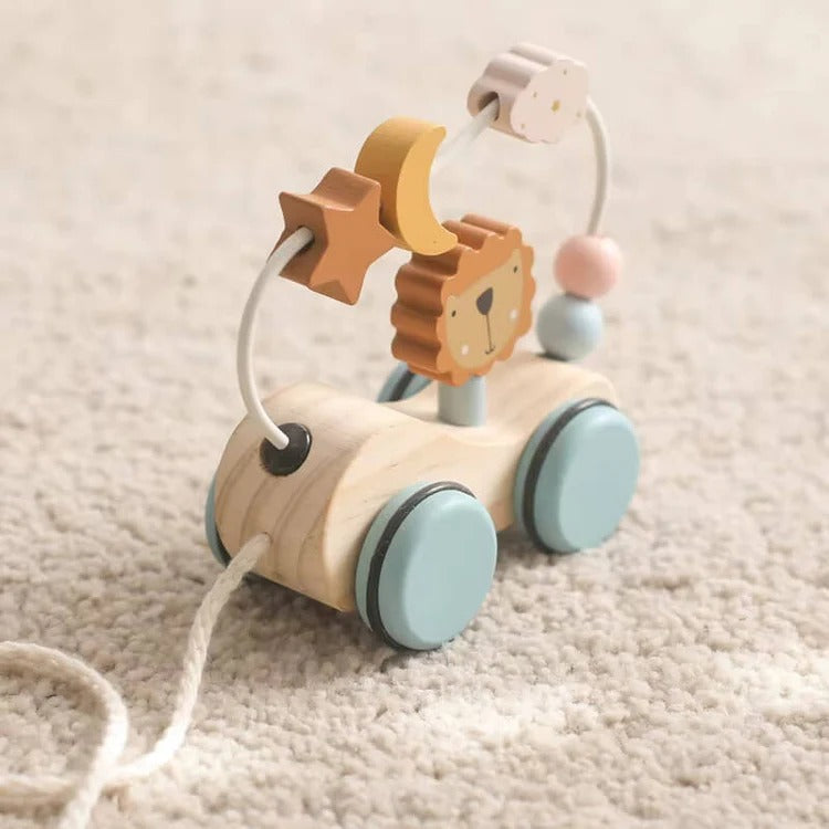 Jouet à Tirer en Bois Lion Montessori