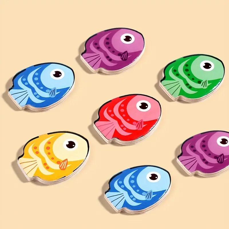 Jeu de Logique & Tri de Couleurs en Bois Montessori
