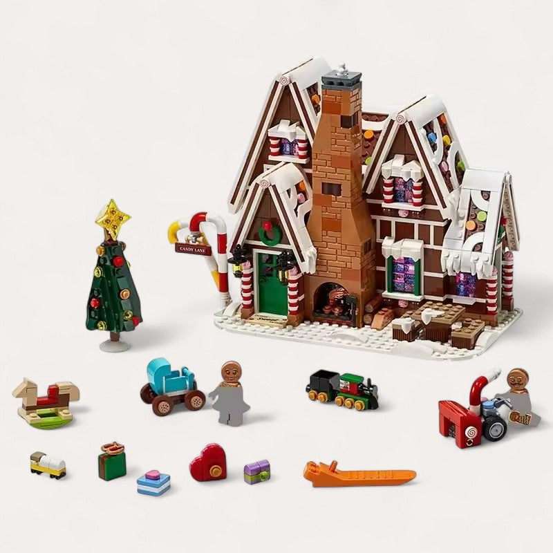 Jeu de Construction Maison Pain d'Épices Montessori