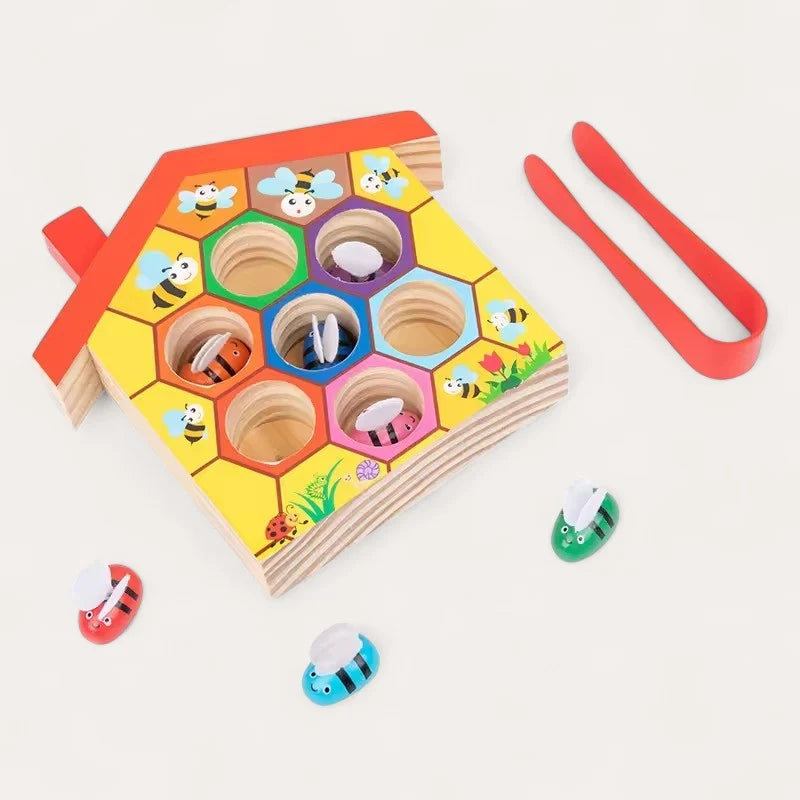 Jeu de Tri des Couleurs en Bois Montessori