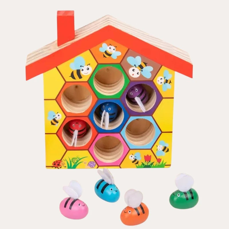 Jeu de Tri des Couleurs en Bois Montessori