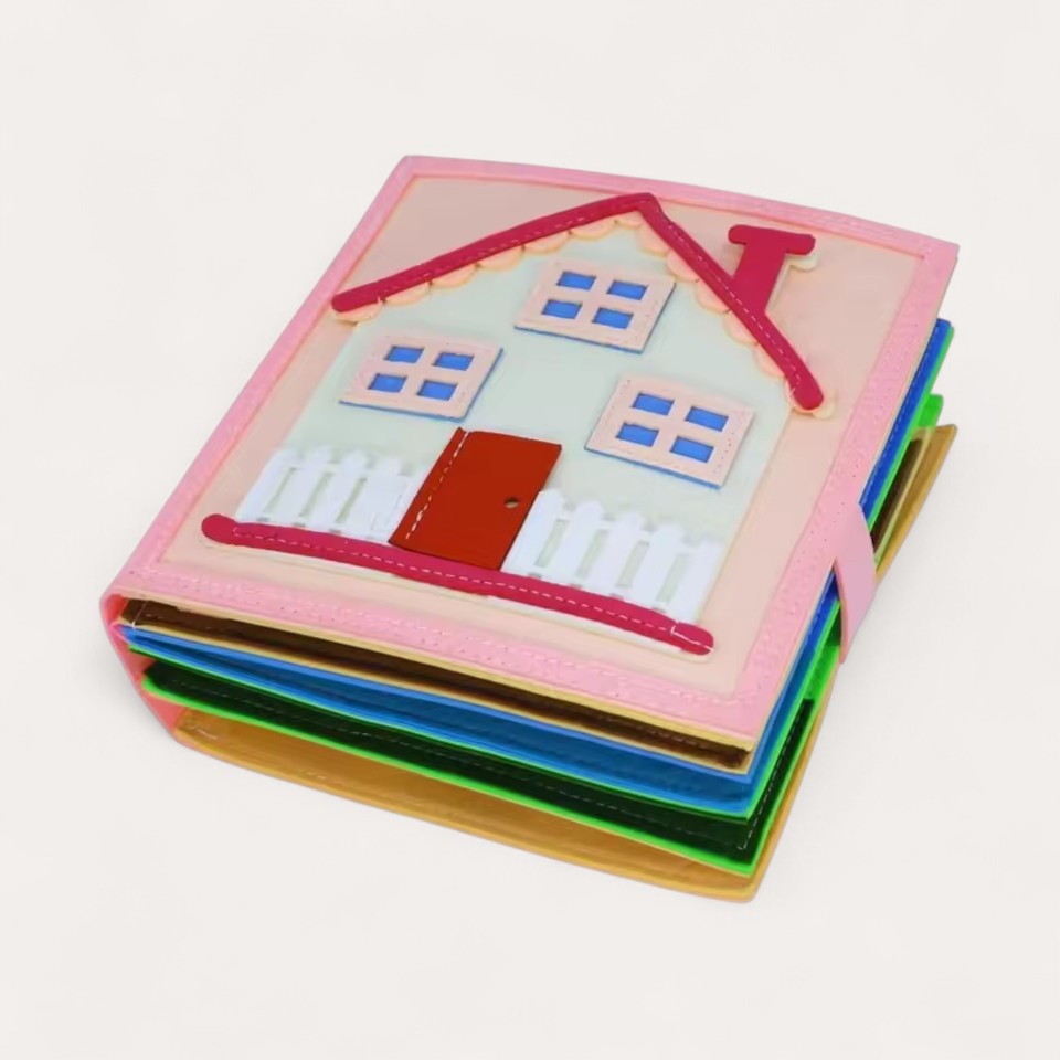 Livre Sensoriel en Feutrine Maison Montessori