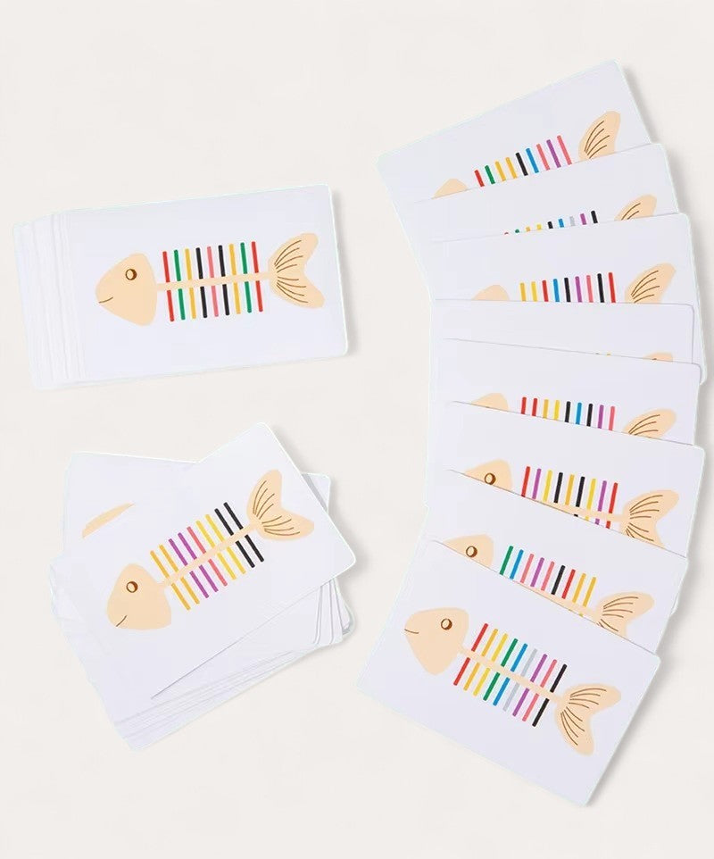 Jeu d'Encastrement en Bois Poisson Montessori
