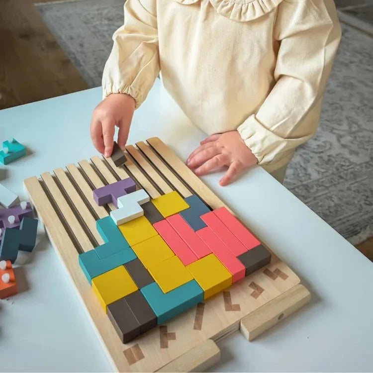 Puzzle Tetris en Bois Montessori