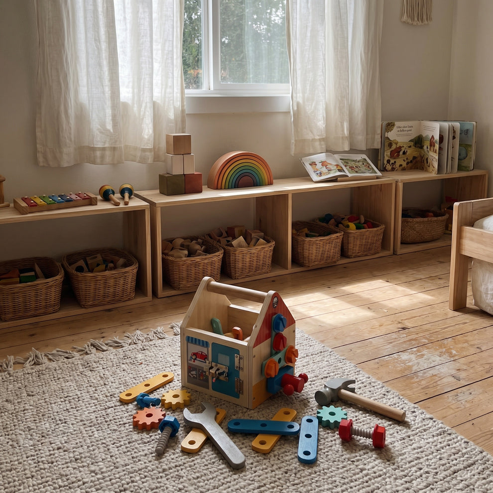 Maison d'Outils en Bois Montessori