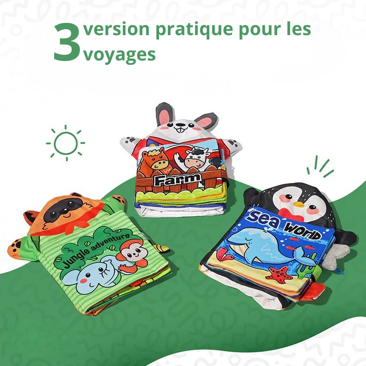 Livre Souple en Tissu Montessori Bébé