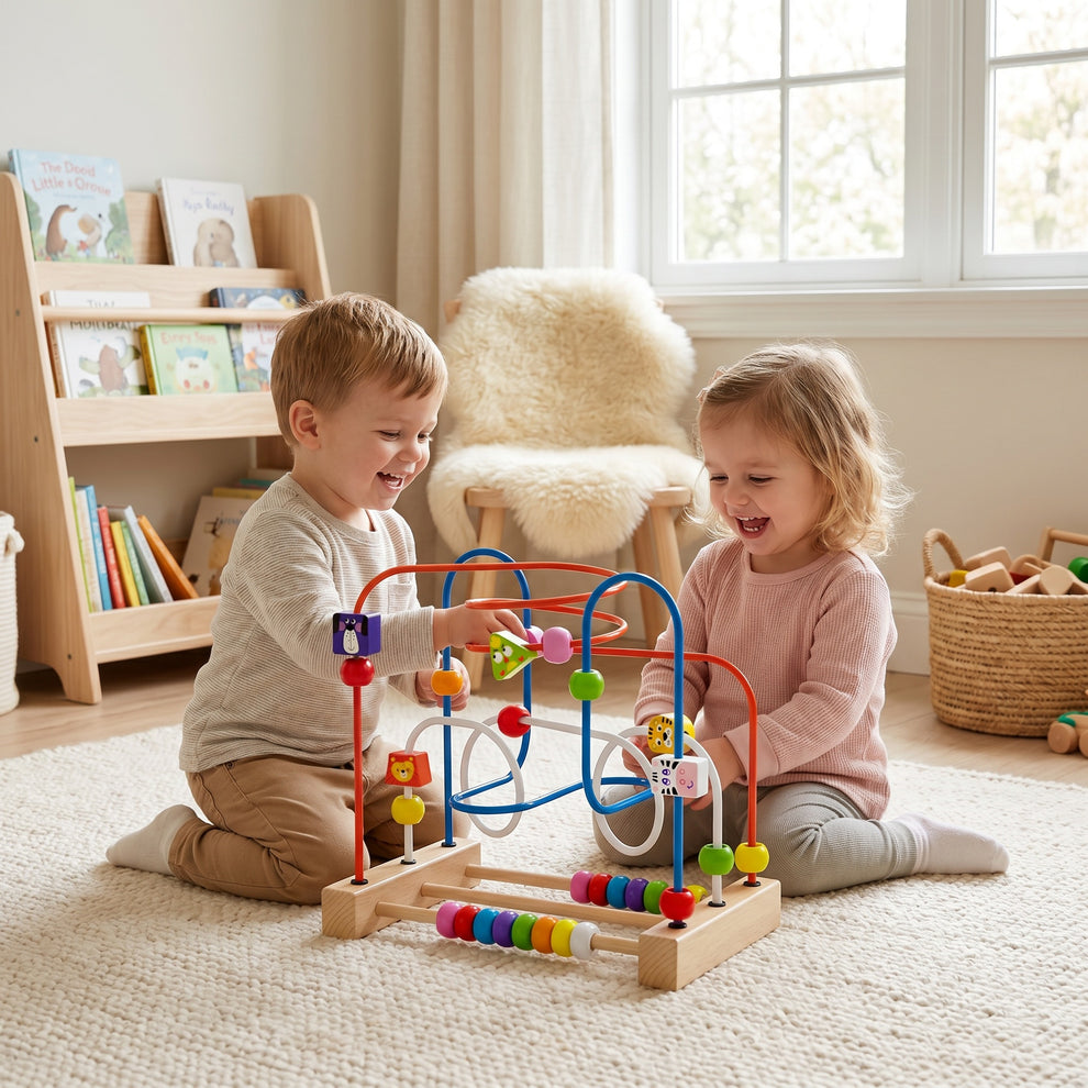 Boulier Labyrinthe à Perles en Bois Montessori